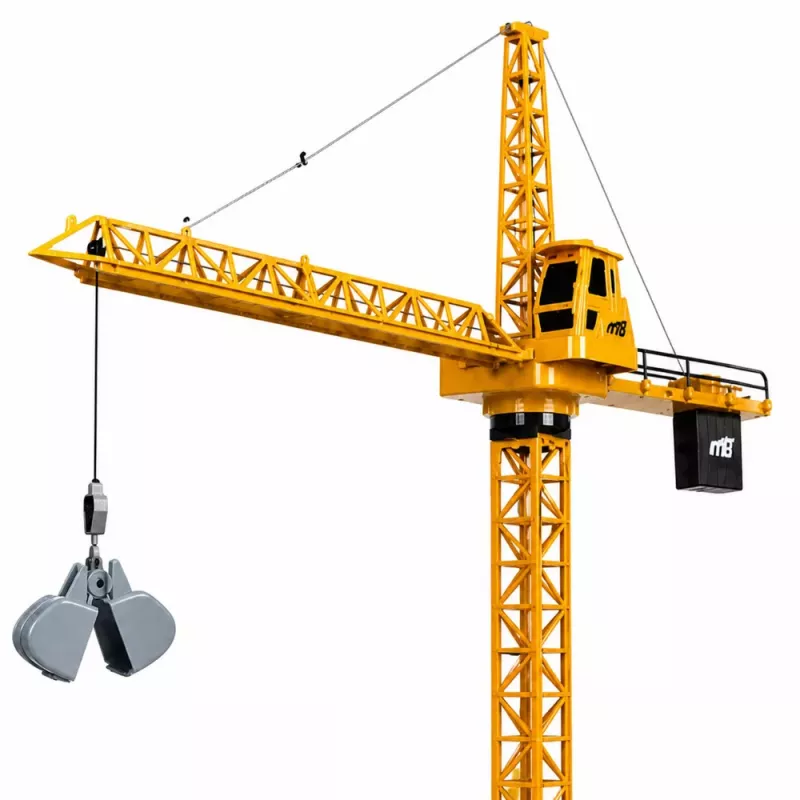 LEAN TOYS Diaľkovo ovládaný stavebný žeriav RC káblový 360° otáčanie 71 cm