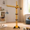 LEAN TOYS Diaľkovo ovládaný stavebný žeriav RC káblový 360° otáčanie 71 cm