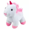 LEAN TOYS Plyšová hračka jednorožec vo vrecku, biela, 25 cm