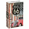 LEAN TOYS Kniha-trezor s kľúčom malá pokladnička Route 66