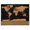 LEAN Škrabací plagát mapa sveta pre cestovateľov 82 x 59 cm