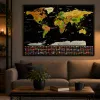 LEAN Škrabací plagát mapa sveta pre cestovateľov 82 x 59 cm