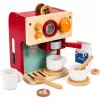 LEAN TOYS Drevená sada kávovaru malý barista šálky doplnky