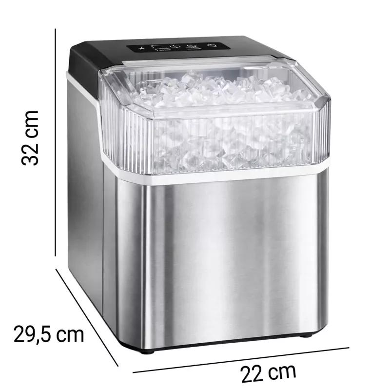 Extralink SmartLife Cube Ice Essential výrobník ľadu 12 kg/24 h 2,2 L čierna/strieborná