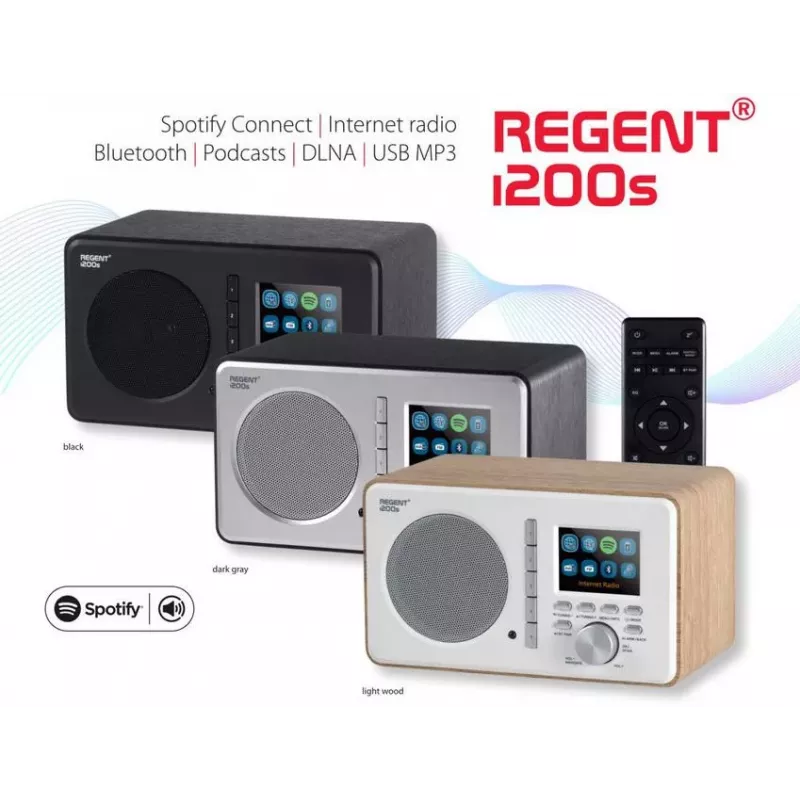 Ferguson Regent i200s internetové rádio s FM/DAB+/Spotify Connect, čierne