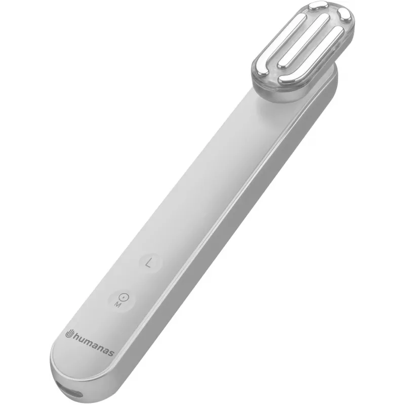 Sonický masážny prístroj na lifting tváre Humanas Aurora HS4151 s EMS, biely