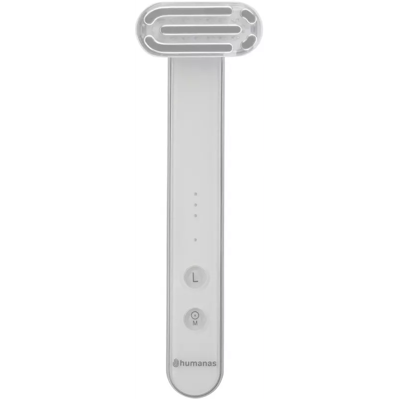 Sonický masážny prístroj na lifting tváre Humanas Aurora HS4151 s EMS, biely
