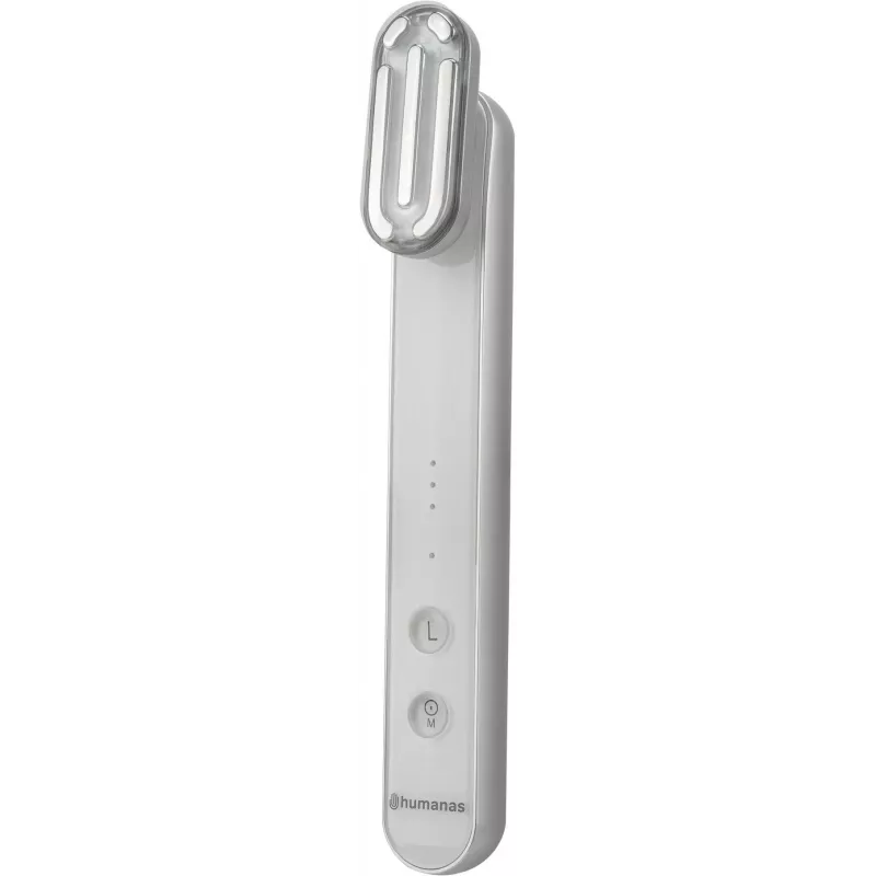 Sonický masážny prístroj na lifting tváre Humanas Aurora HS4151 s EMS, biely