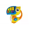 LEAN TOYS Papagáj piano vzdelávacie rané učenie žlté