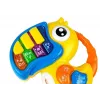 LEAN TOYS Papagáj piano vzdelávacie rané učenie žlté