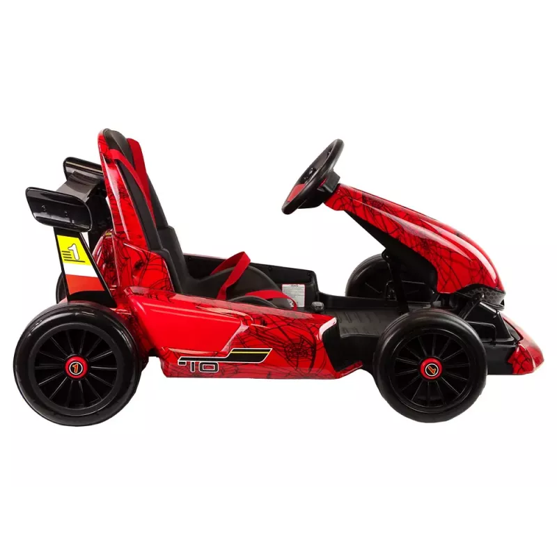 LEAN CARS XMX619 červený lakovaný spider bateriový go-kart