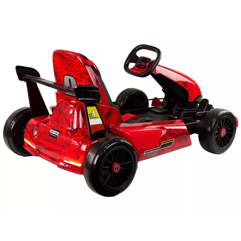 LEAN CARS XMX619 červený lakovaný spider bateriový go-kart