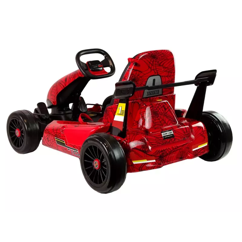 LEAN CARS XMX619 červený lakovaný spider bateriový go-kart