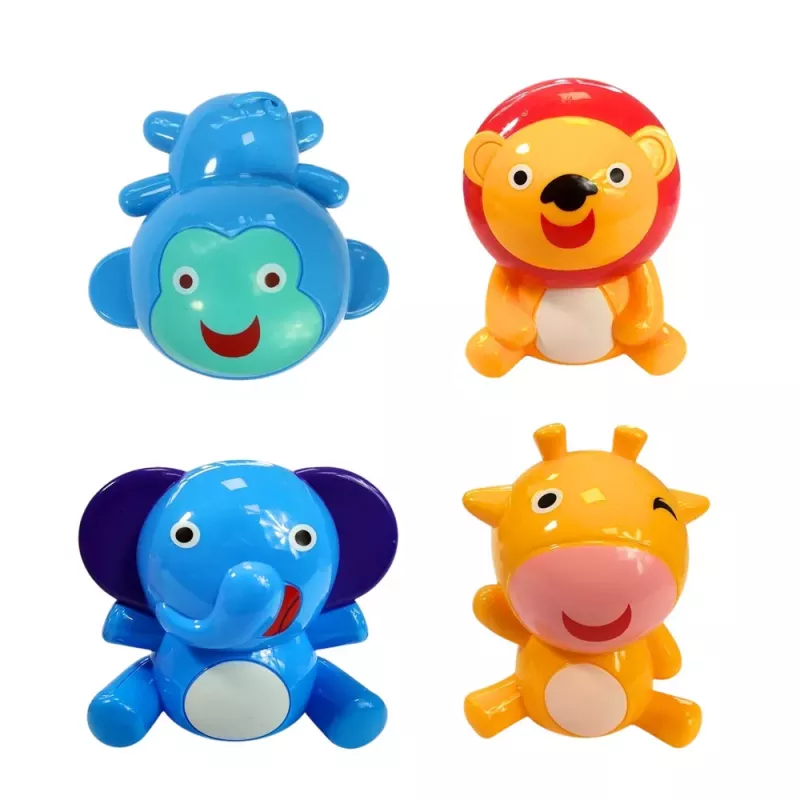 LEAN TOYS Kolotoč do postieľky zvieratá lev slon žirafa zvuk