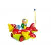 LEAN TOYS detské R/C lietadlo s volantom diaľkového ovládania červené