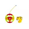 LEAN TOYS detské R/C lietadlo s volantom diaľkového ovládania červené