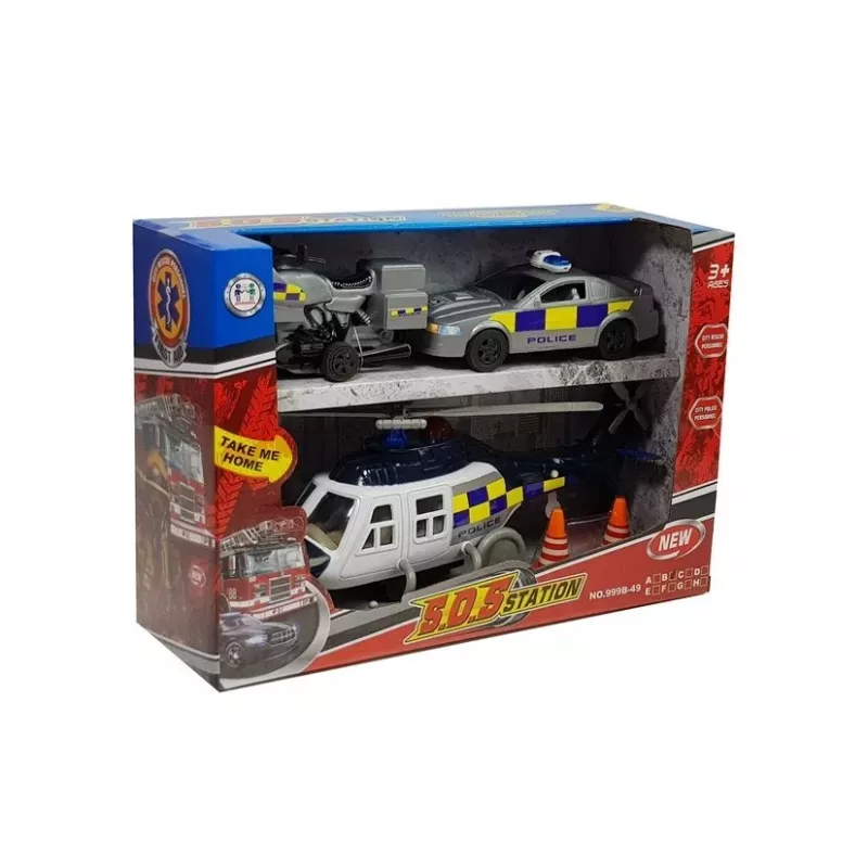 LEAN TOYS policajná súprava so svetlom a zvukom