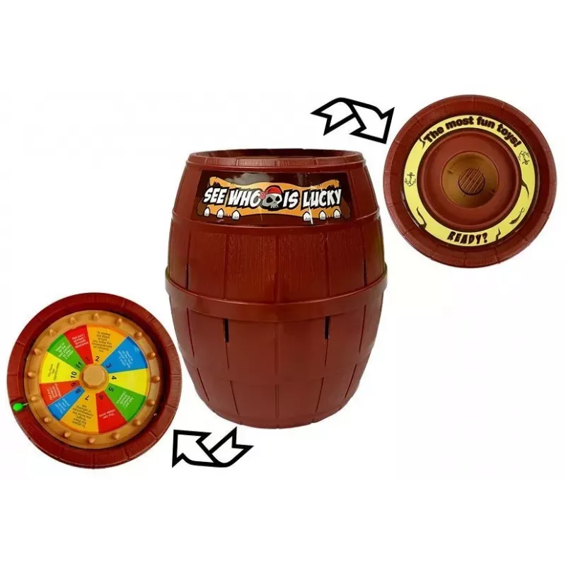 LEAN TOYS hra Pichni piráta Pop-up Pirate