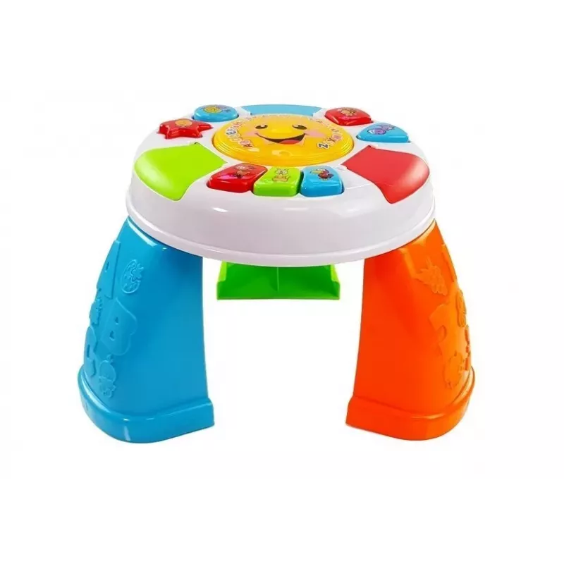 LEAN TOYS vzdelávací stolek pre bábätká farebný so zvukmi