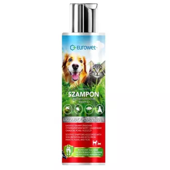 EUROWET šampón proti podráždeniu kože pre psy a mačky - 200 ml