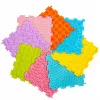 LEAN TOYS senzorická silikónová puzzle podložka senzorická dráha farebná 25 cm 12 ks