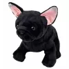 LEAN TOYS plyšová hračka francúzsky buldoček čierna 22 cm