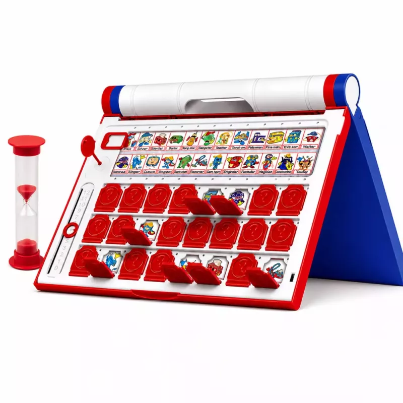 LEAN TOYS Memory Game Guess Who on Time prenosná presýpacie hodiny stolová