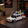 LEAN TOYS stavebné bloky auto Ghost Bus biele 631 dielov