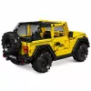 LEAN TOYS stavebné bloky auto off-road vozidlo Wrangler žlté 746 dielov