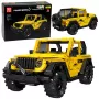 LEAN TOYS stavebné bloky auto off-road vozidlo Wrangler žlté 746 dielov
