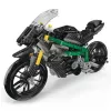 LEAN TOYS Stavebnica pretekárska motorka Sports čierna 656 ks