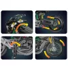 LEAN TOYS Stavebnica pretekárska motorka Sports čierna 656 ks