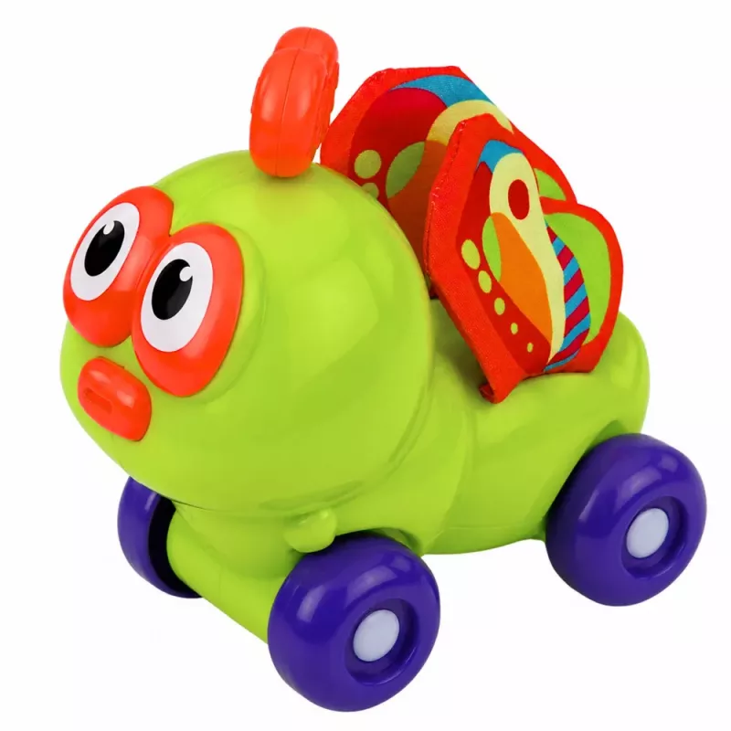 LEAN TOYS Interaktívna senzorická včielka autíčko hračka pre batoľatá zelená