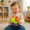 LEAN TOYS Interaktívna senzorická včielka autíčko hračka pre batoľatá zelená