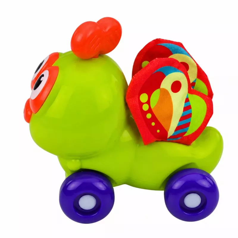 LEAN TOYS Interaktívna senzorická včielka autíčko hračka pre batoľatá zelená