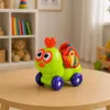 LEAN TOYS Interaktívna senzorická včielka autíčko hračka pre batoľatá zelená
