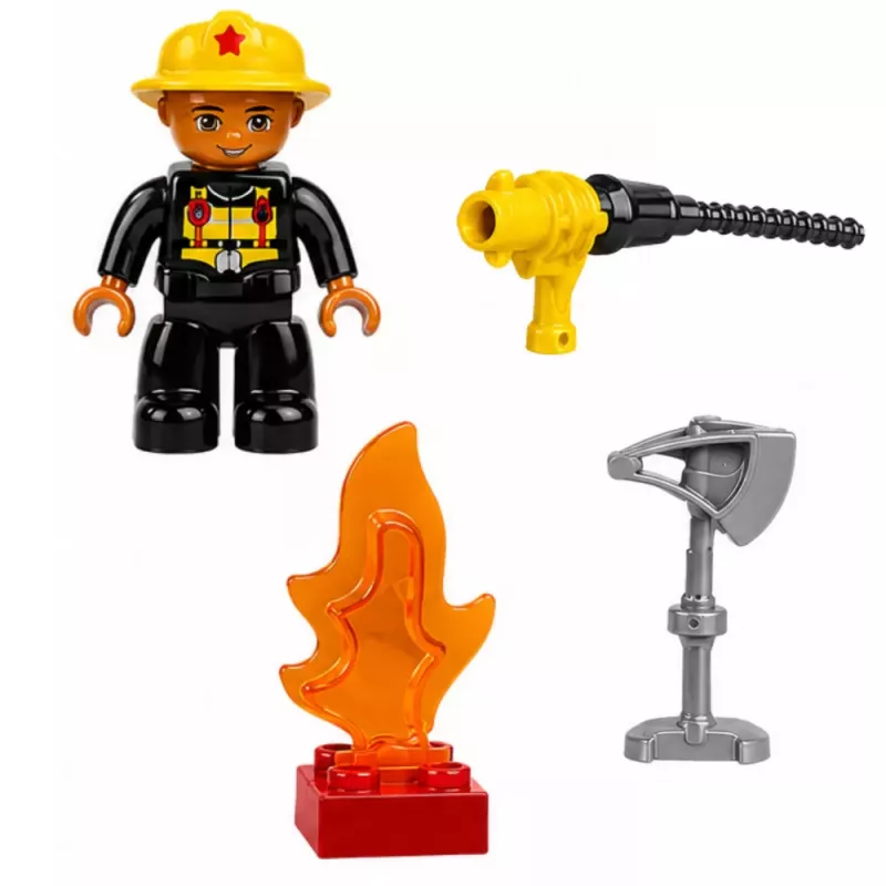 LEAN TOYS Hasičský motorizovaný hasičský kamión hasičská figúrka stavebnica