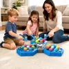 LEAN TOYS Whack-A-Mole Creatures arkádová hra pre 3 hráčov, 3 režimy, svietiace kladivká