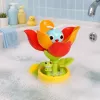 LEAN TOYS Kúpacia hračka tulipány kvetináč krhla vodná fontána