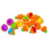 LEAN TOYS Edukačný triedič mrkvy tvary farby priraďovanie 12 dielov