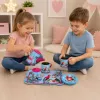 LEAN TOYS Čajová súprava s papagájmi, kov, exotický vzor, 12-dielna