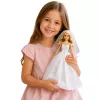 LEAN TOYS Anlily nevesta bábika v bielych svadobných šatách so sadou čipkovaných doplnkov