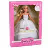LEAN TOYS Anlily nevesta bábika v bielych svadobných šatách so sadou čipkovaných doplnkov