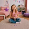 LEAN TOYS Anlily obliekacia bábika návrhárka šijací stroj, sada doplnkov