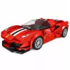 LEAN TOYS stavebné kocky športové auto pretekárske auto vitrína červená 364 dielov