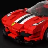 LEAN TOYS stavebné kocky športové auto pretekárske auto vitrína červená 364 dielov