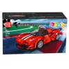 LEAN TOYS stavebné kocky športové auto pretekárske auto vitrína červená 364 dielov