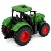 LEAN TOYS Poľnohospodársky traktor gumené kolesá zelená 1:24