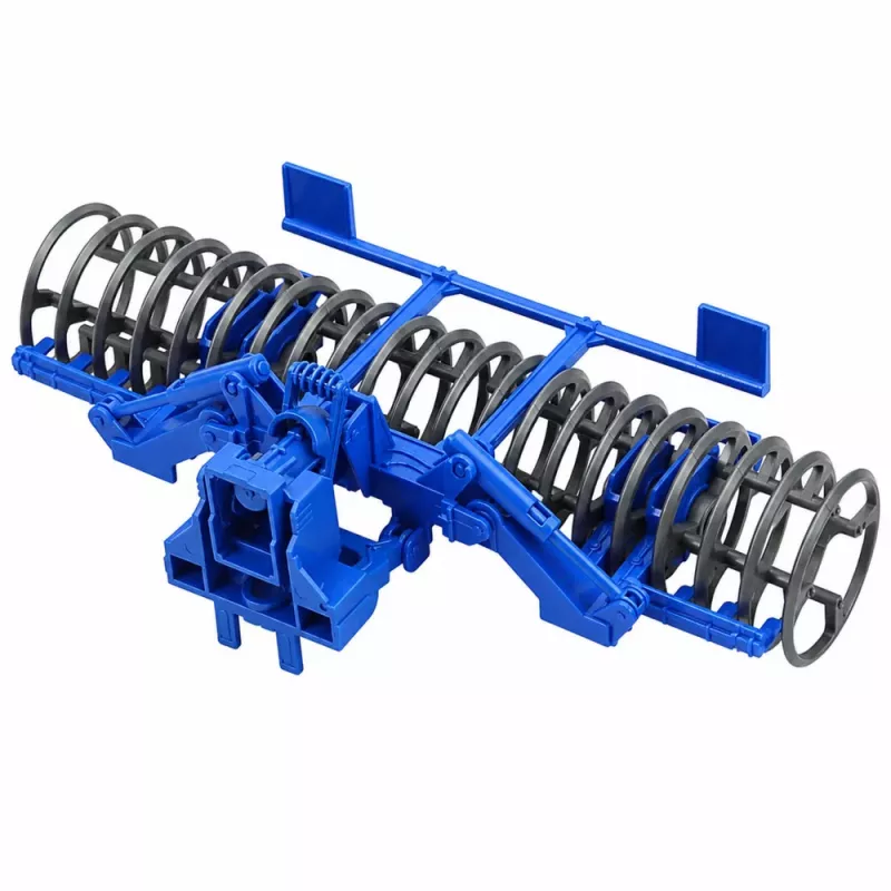 LEAN TOYS Poľnohospodársky traktor s valcom zelená 1:24