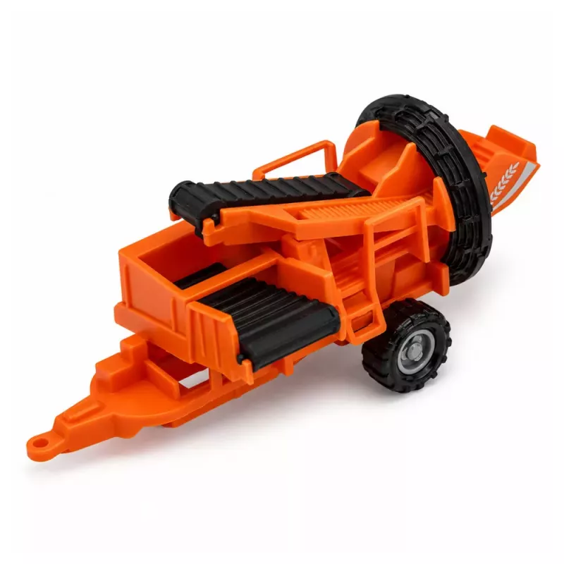 LEAN TOYS Sada poľnohospodárskych vozidiel traktor rezačka krmovín príves lis na balíky 1:68 4 ks